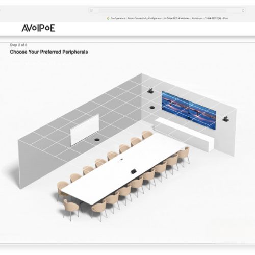 3D configurator visual for AV solutions