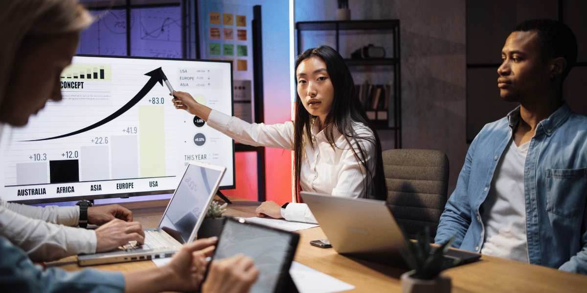 Go-to-market funnel diagram connecting awareness, evaluation, decision, and loyalty stages
